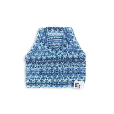 Fruit Punch V-neck Crop Top_Blue Ocean